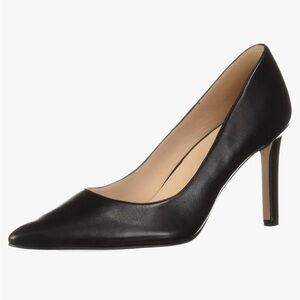 27 Eidt  Womens Alanna Leather Slip On Heels Black 7.5